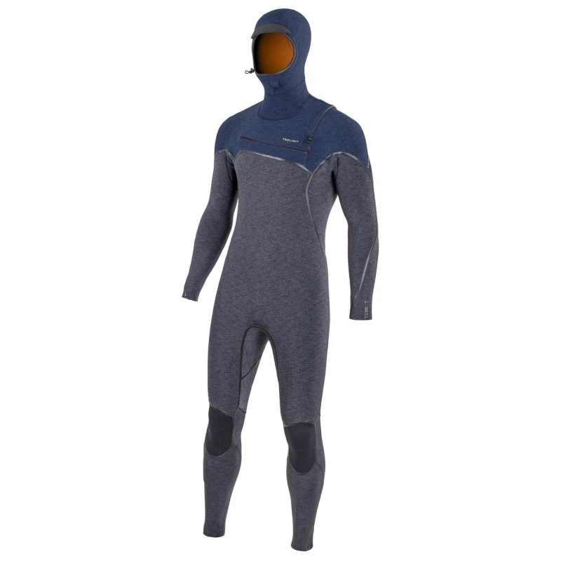 Combinaison Prolimit Mercury Steamer Hooded 6/4 Black/Blue Fzip 3 Combinaison Prolimit Mercury Steamer Hooded 6/4 Black/Blue Fzip