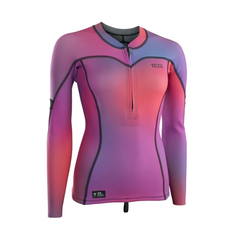 Lycra Femme Top Neo Zip ION LS Manches Longues 1.5 Mm Pink Gradient 3 Lycra Femme Top Neo Zip ION LS Manches Longues 1.5 Mm Pink Gradient