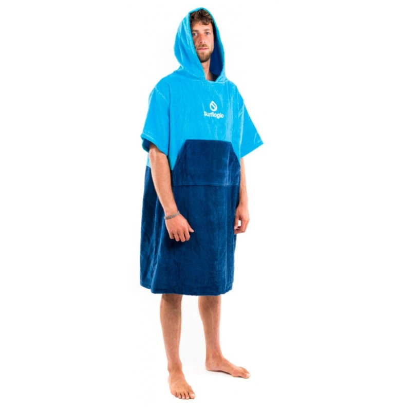 Poncho Surflogic Cyan Navy 4 Poncho Surflogic Cyan Navy – Image 2