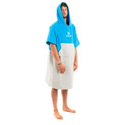 Alternative view of Poncho Surflogic Cyan Grey