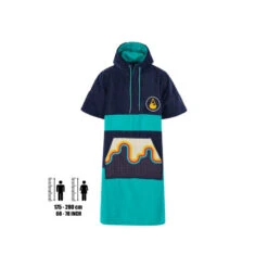 Poncho Wave Hawaii Bluebow Velours De Coton